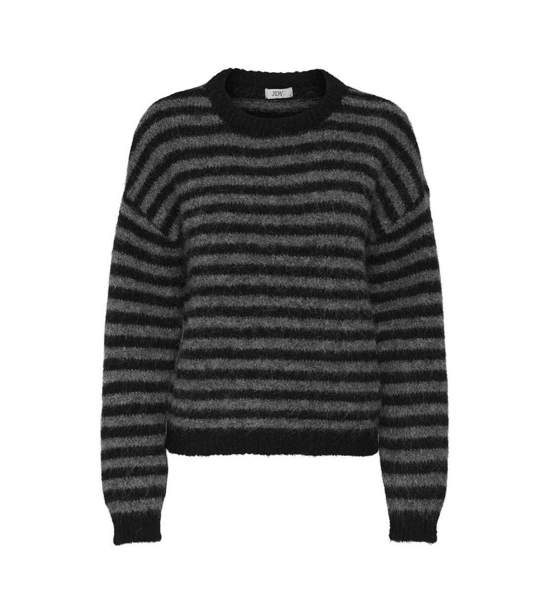 Pull noir/gris femme jdy zoey-1