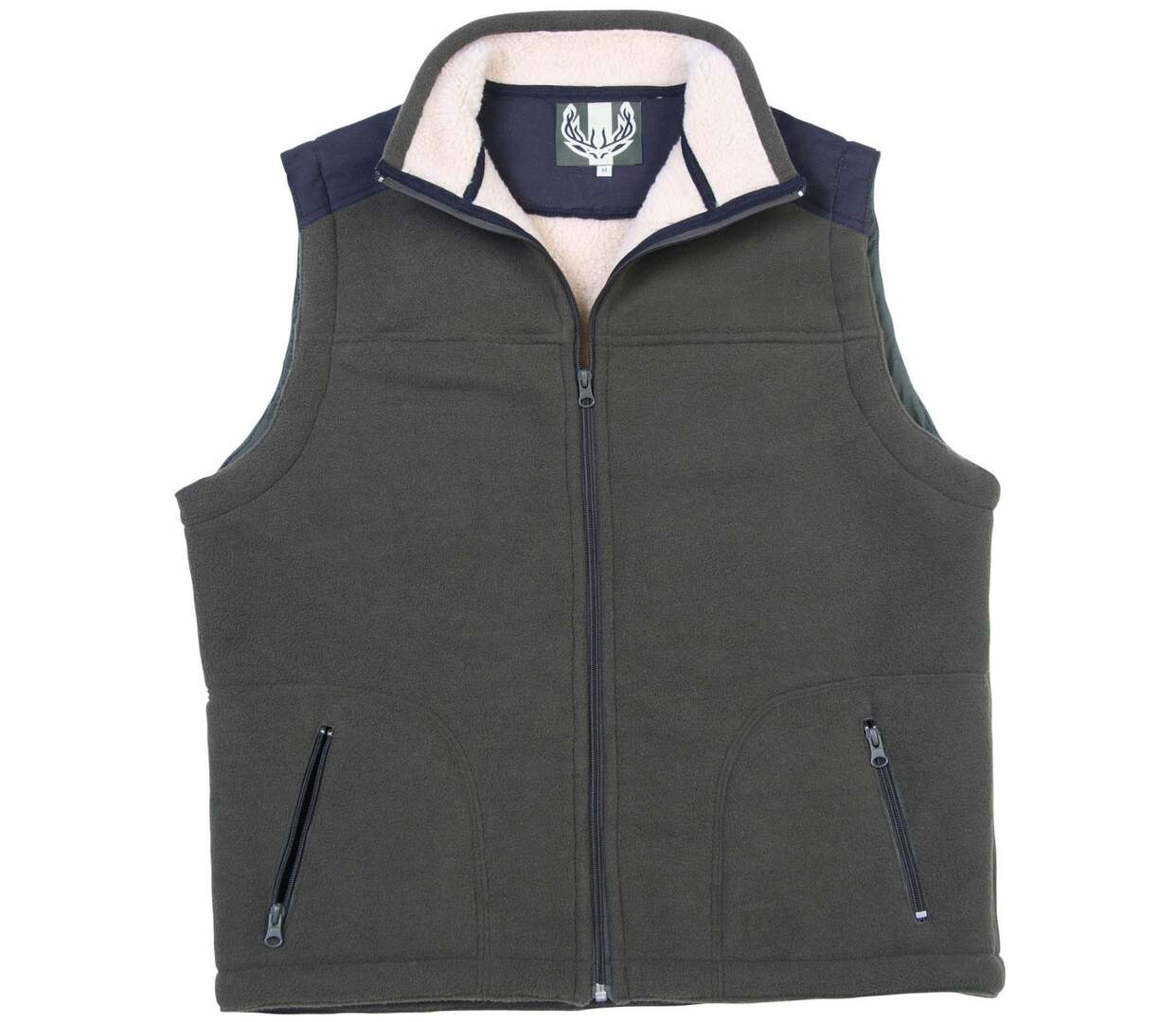 Gilet sans manches en polaire contre collé LY0301U001-1