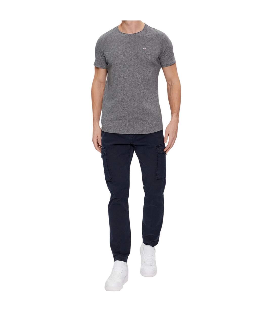 T-shirt Motif/style Logo Homme Gris Tommy Jeans-1