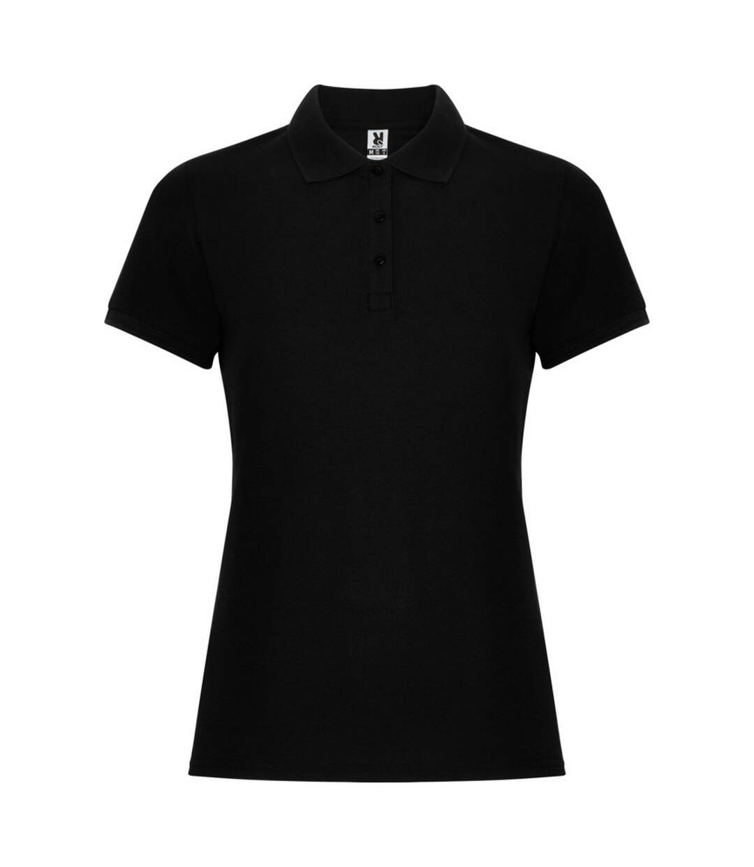 Polo pegaso premium femme noir uni Roly