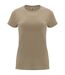 Womens/ladies capri short-sleeved t-shirt sand Roly