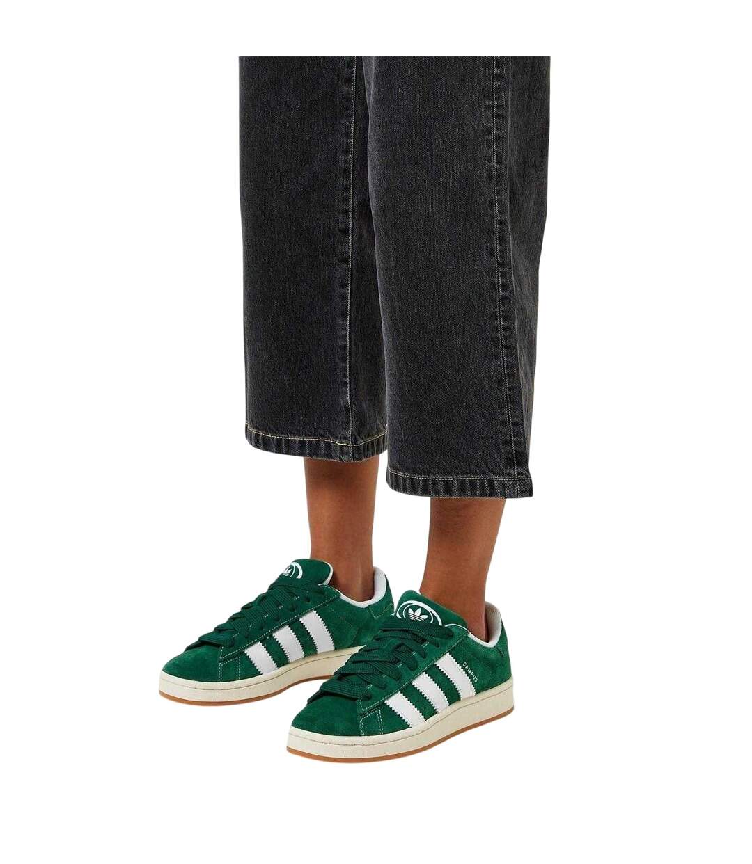 Baskets Campus 00s Femme Vert Foncé Blanc Adidas-1