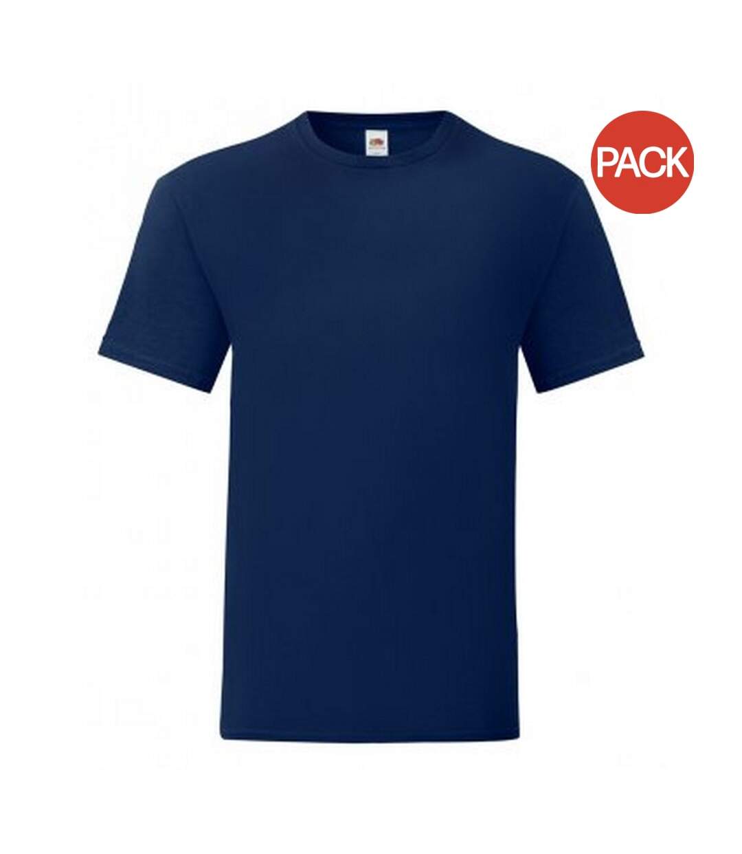 Fruit Of The Loom Mens Iconic T-Shirt (Pack of 5) (Navy)