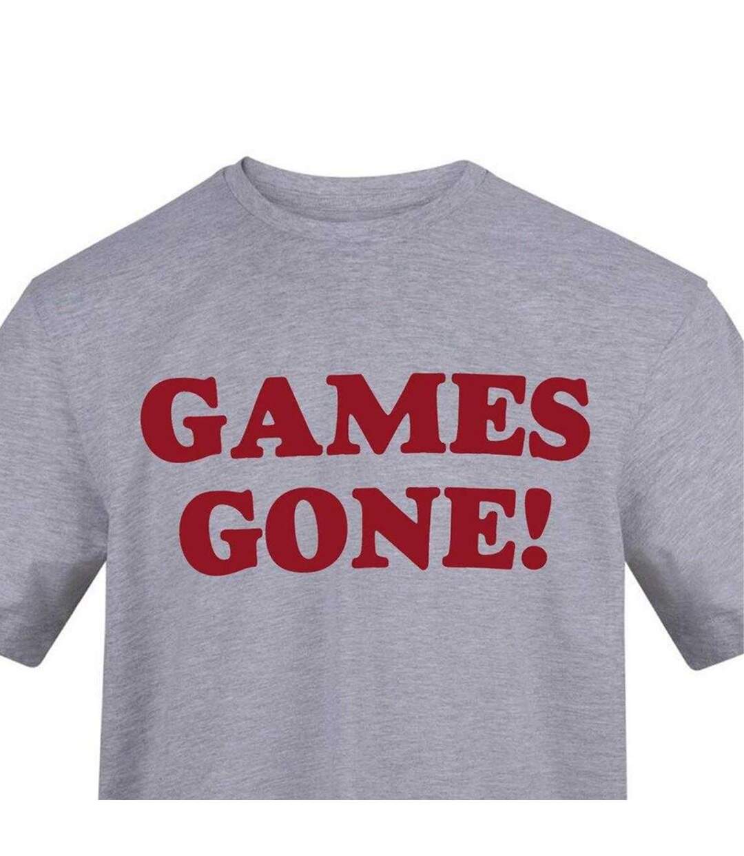 T-shirt Games Gone Homme Gris AWD-3