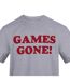 T-shirt Games Gone Homme Gris AWD-3