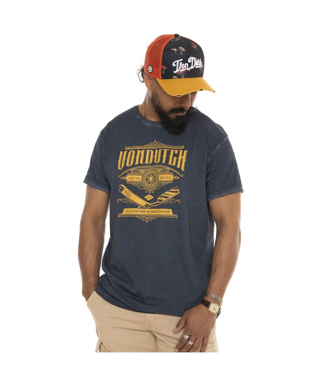 T-shirt manches courtes col rond homme Razor Vondutch-4