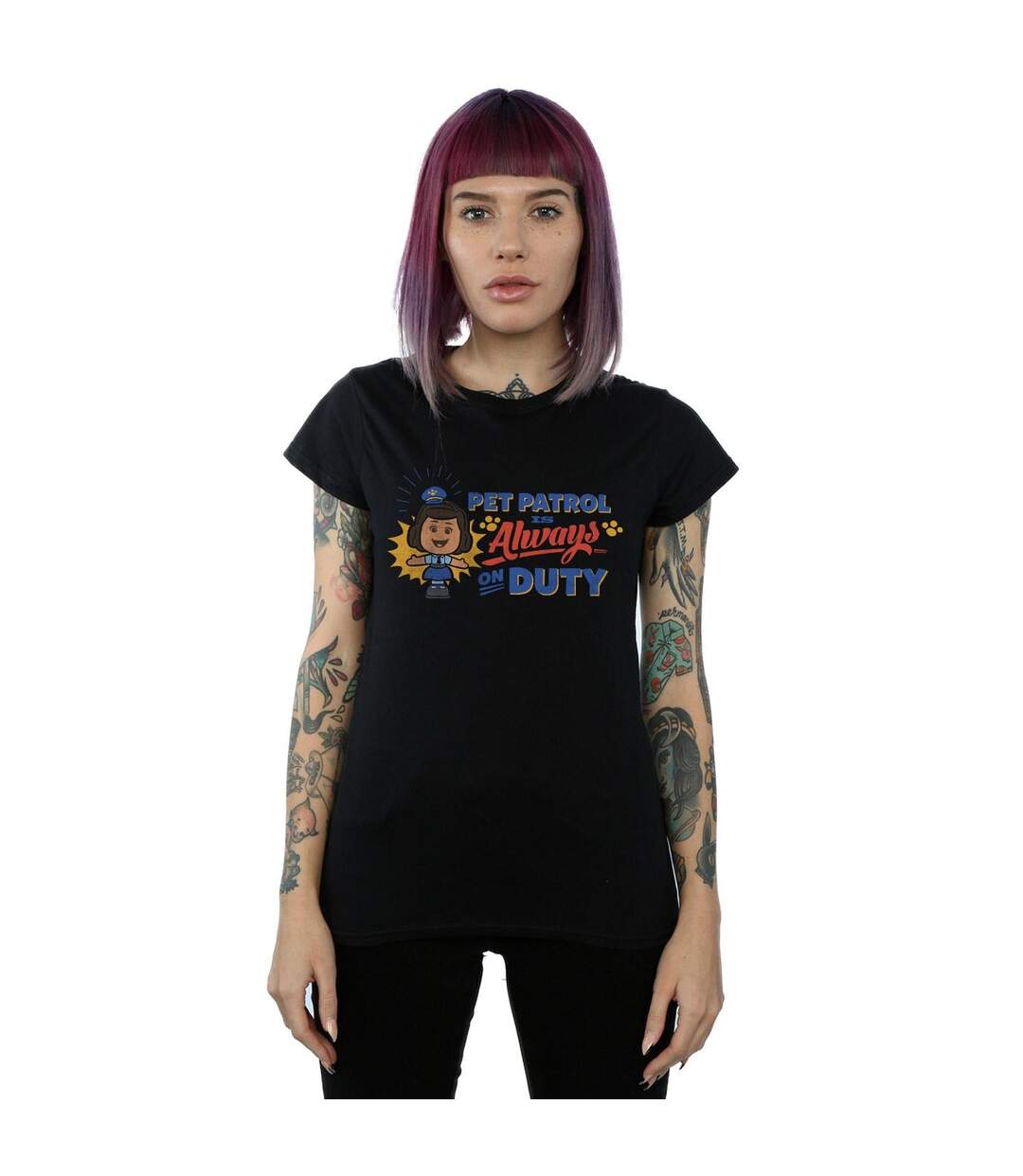 Disney Femme/Les femmes Toy Story 4 Giggle McDimples Pet Patrol - T-shirt en coton (Noir) - UTBI44438-2