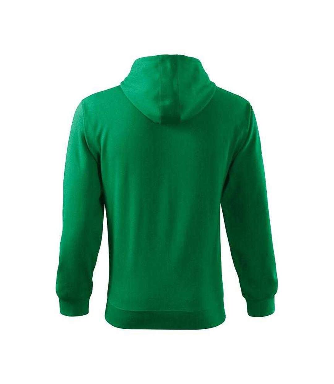 Mens Trendy Fitted Hoodie Bottle Green Malfini-2