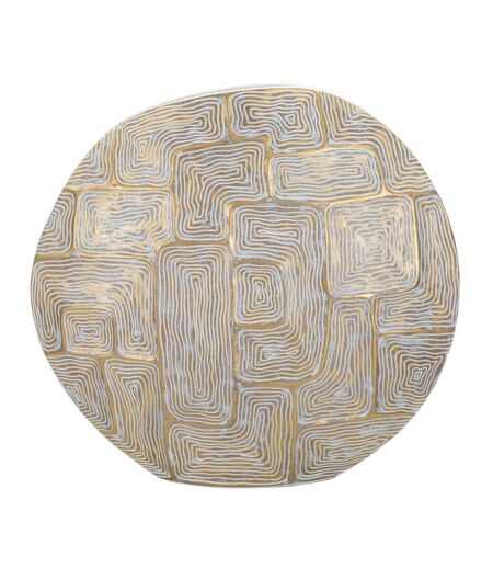 Vase Design en Résine Elips 48cm Or