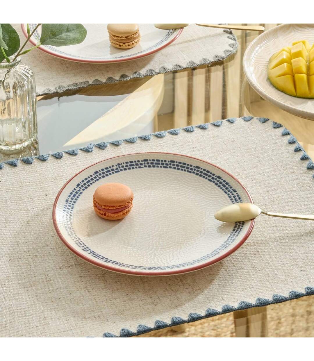 Lot de 6 Assiettes à Dessert Morgane 19cm Crème-3