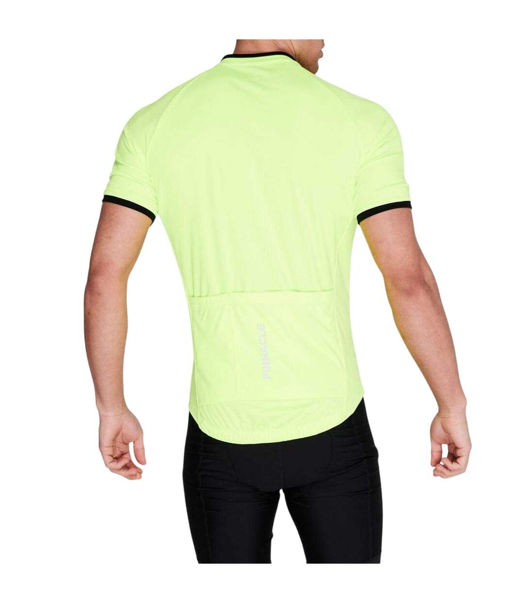 Maillot De Cyclisme Manches Courtes Homme Jaune Pinnacle-3