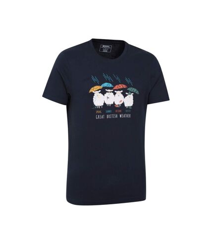 Mountain Warehouse Mens Great British Weather T-Shirt (Navy) - UTMW2785