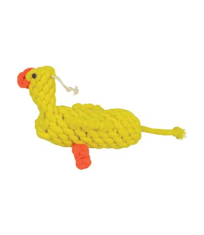 Benji & Flo Mr Chicken Eco Friendly Rope Dog Toy (Yellow/Orange) (One Size) - UTBZ4959