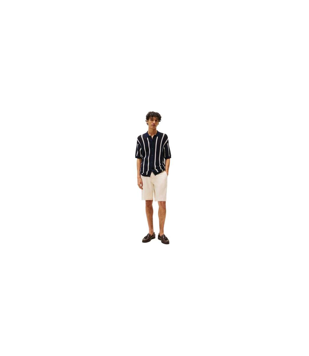 Short Motif/style Délavé Homme Beige Tommy Hilfiger-1