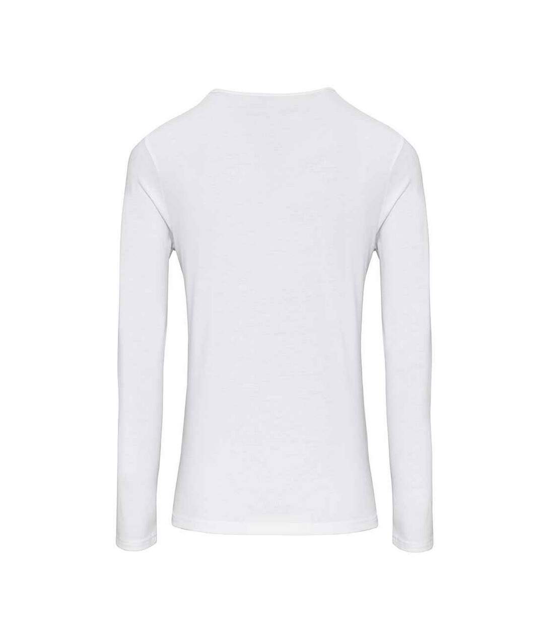 T-shirt Long John Femme Blanc Premier-2