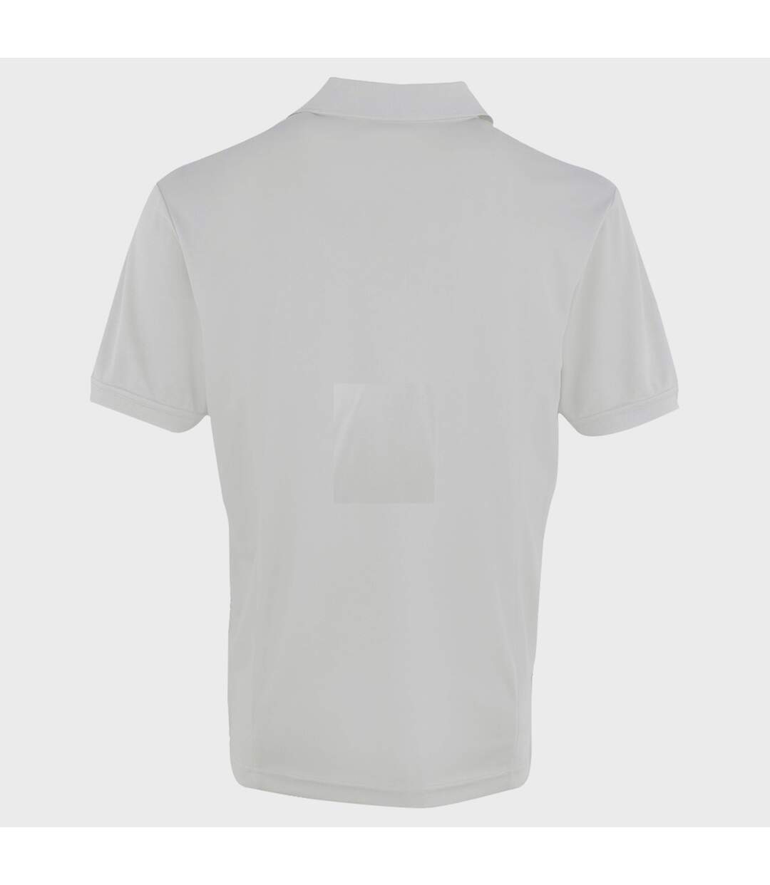 Premier Mens Coolchecker Pique Short Sleeve Polo T-Shirt (White)