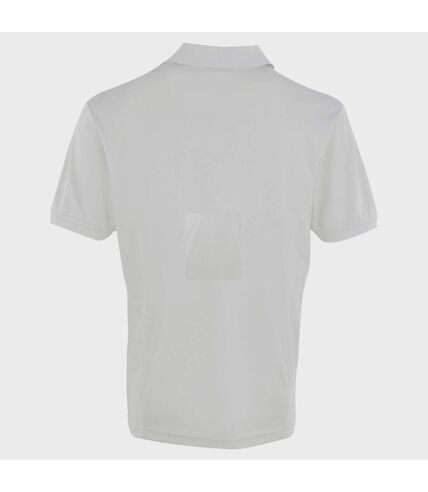 Polo coolchecker homme blanc Premier