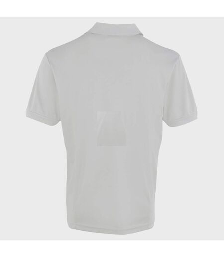 Polo coolchecker homme blanc Premier