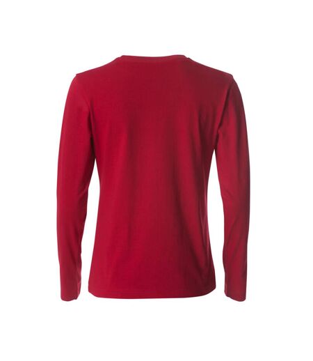 T-shirt Basic Femme Rouge Clique
