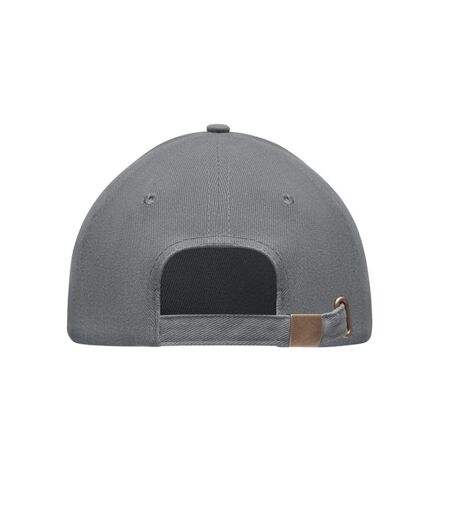 Tekapo Heavy Brushed Cotton Baseball Cap Grey MidOcean