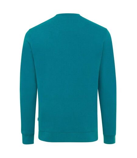 Unisex adult zion recycled cotton crew neck sweatshirt verdigris Iqoniq