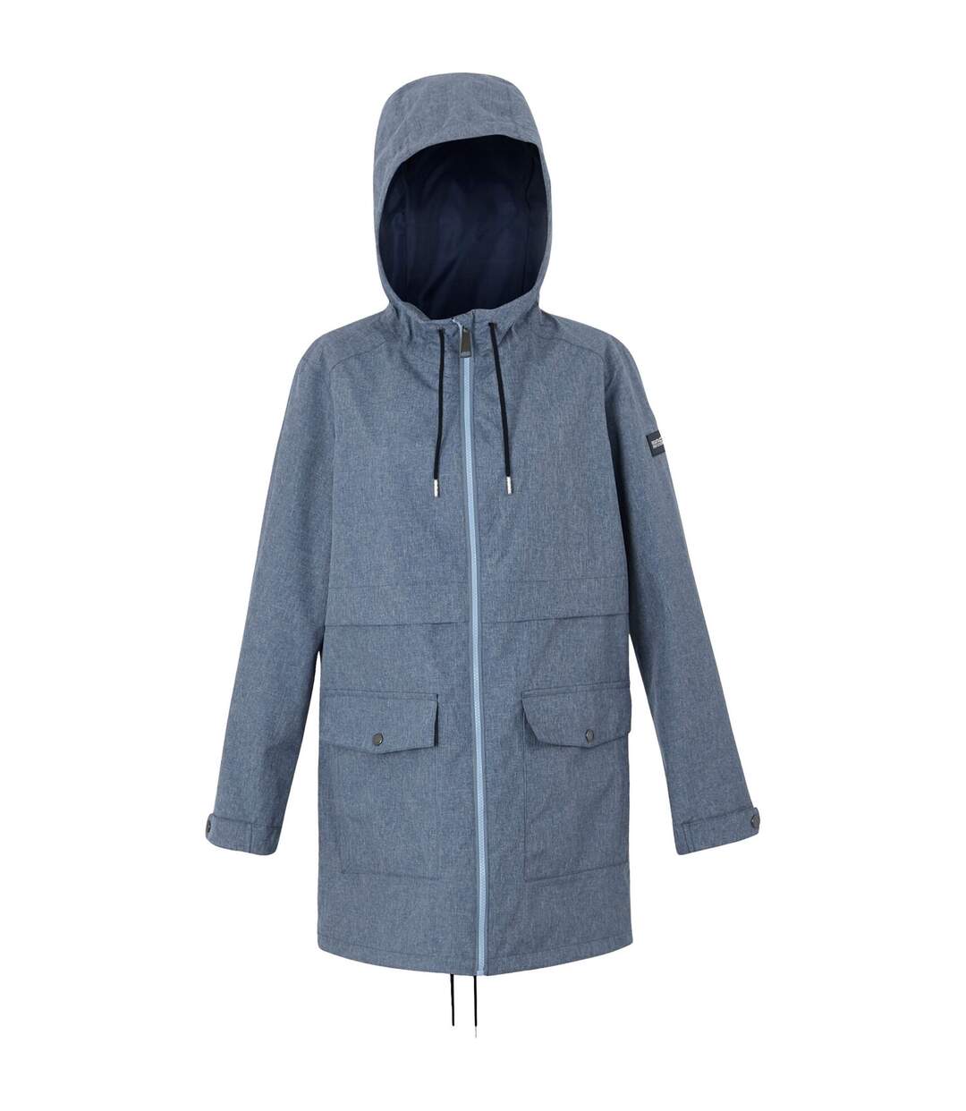 Womens/ladies Navaeh Linear Waterproof Jacket Chambray Dark Denim Regatta-1