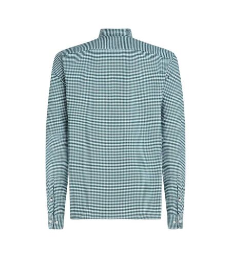 Mens Gingham Check Oxford Regular Shirt Green Tommy Hilfiger