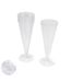 Lot de 6 Flûtes à Champagne Réutilisable Paillettes 12cl Argent-2