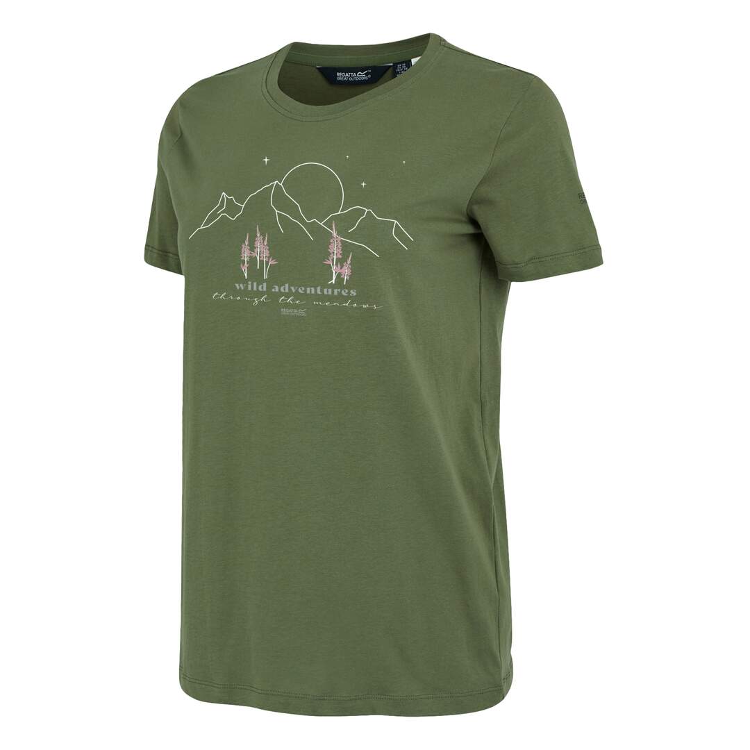 T-shirt adventure filandra femme vert Regatta-3