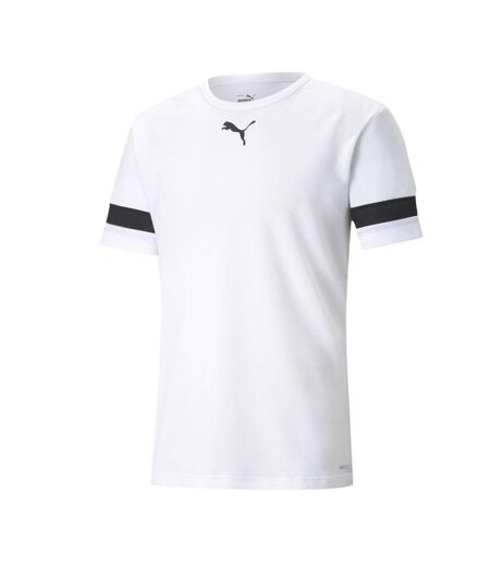 T-Shirt blanc/noir homme puma teamrise - l