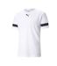 T-Shirt blanc/noir homme puma teamrise - l-1