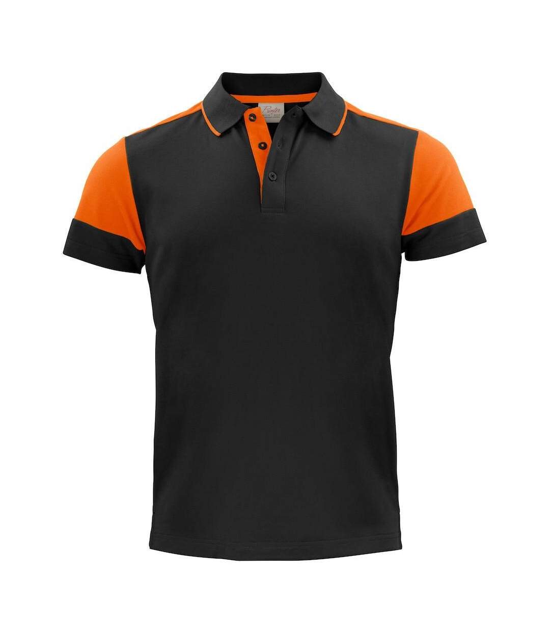 Polo Prime Homme Noir Orange Printer-1