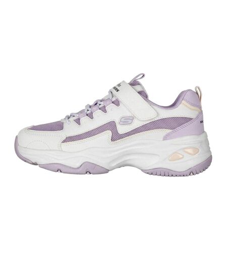 Baskets D´lites 4.0 Femme Blanc Lavande Skechers