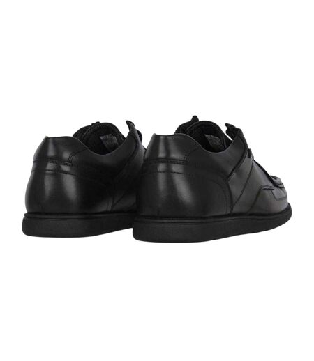 Mens Waltham Leather Lace Up Shoes Black Lee Cooper