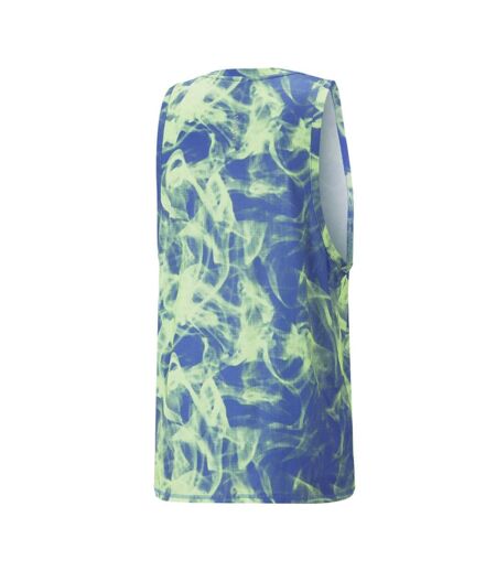 Débardeur bleu/vert homme puma run favorite - l