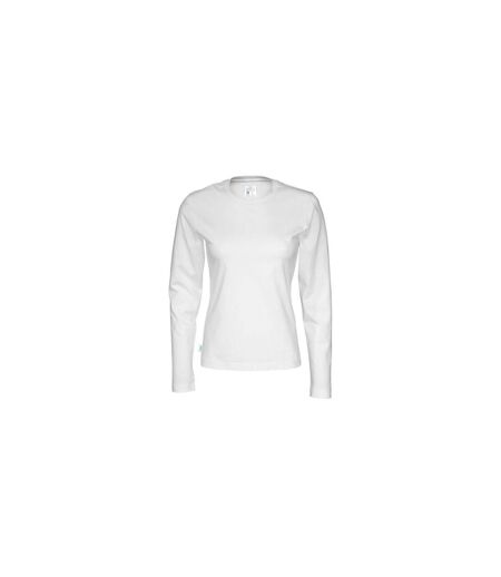 Womens/ladies long-sleeved t-shirt white Cottover