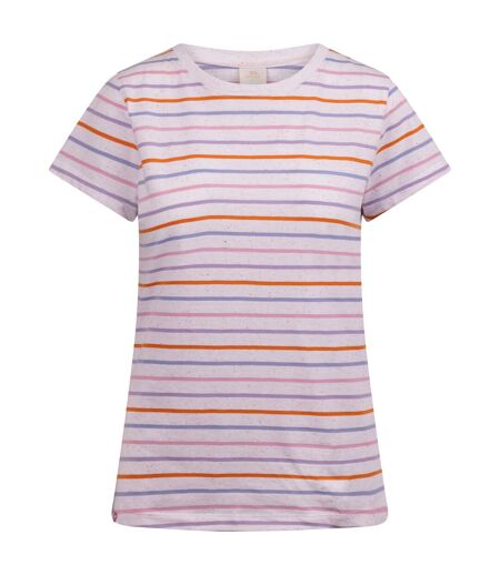 Womens/ladies michaela striped t-shirt white/multicoloured Trespass