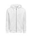 Unisex Adult Regular Full Zip Hoodie White Untagged Movement-1