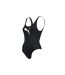 Maillot De Bain 1 Pièce Motif/style Logo Classique Femme Noir Puma-4