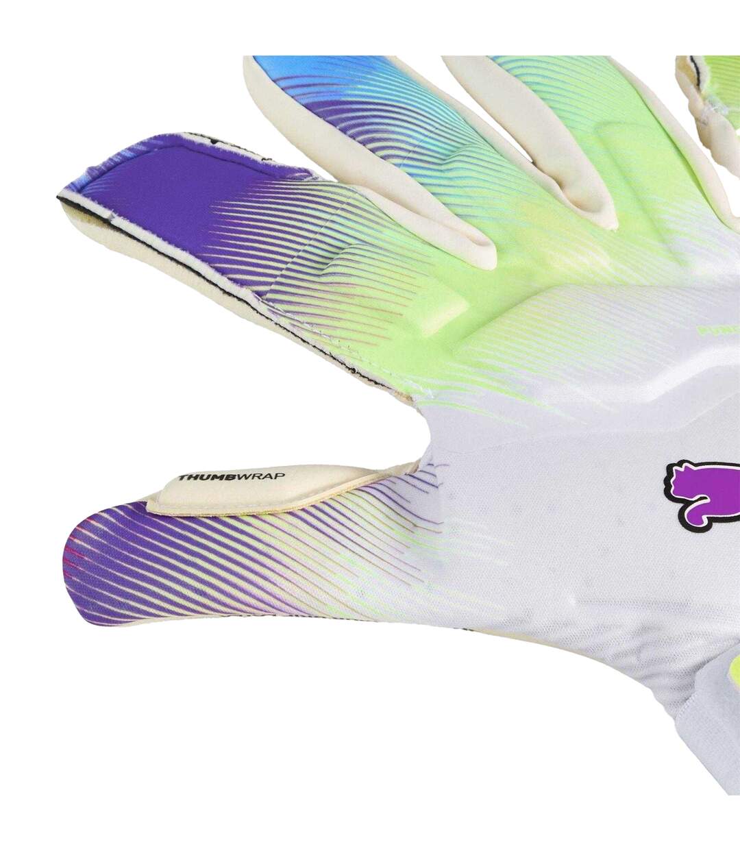 Unisex Adult Ultra Ultimate Hybrid Goalkeeper Gloves White Purple Puma-2