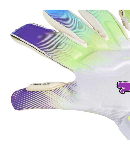 Unisex Adult Ultra Ultimate Hybrid Goalkeeper Gloves White Purple Puma