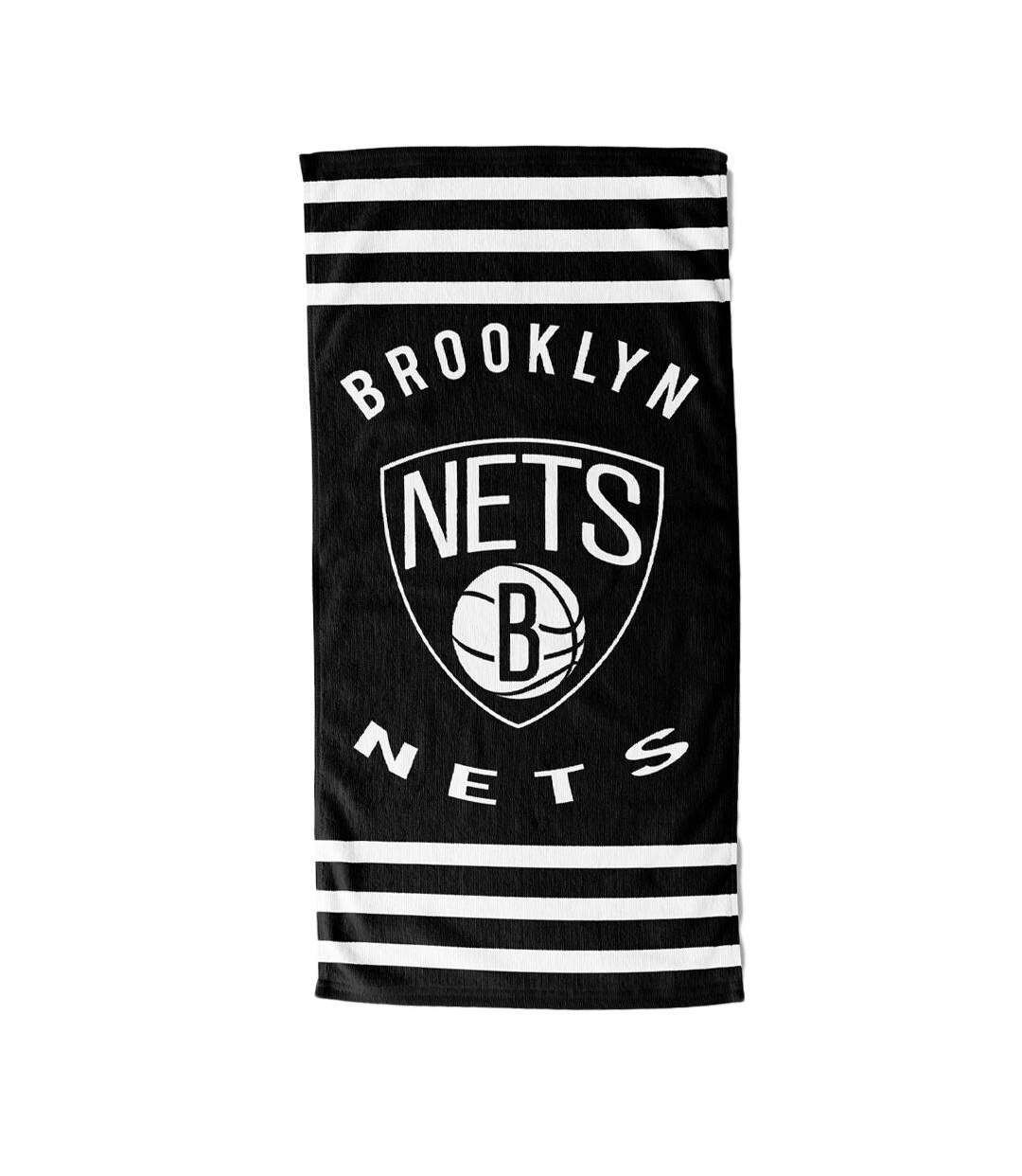 Serviette de Plage Violet/Jaune Mixte NBA Brooklyn Nets - Taille unique-1