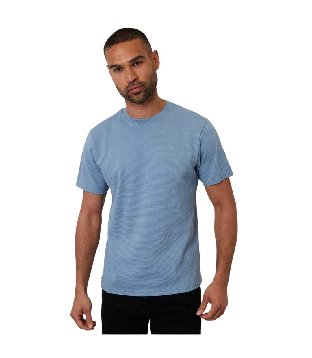 T-shirt Homme Bleu Clair Threadbare-2