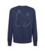 Mens Embroidered Logo Sweatshirt Navy Money-3