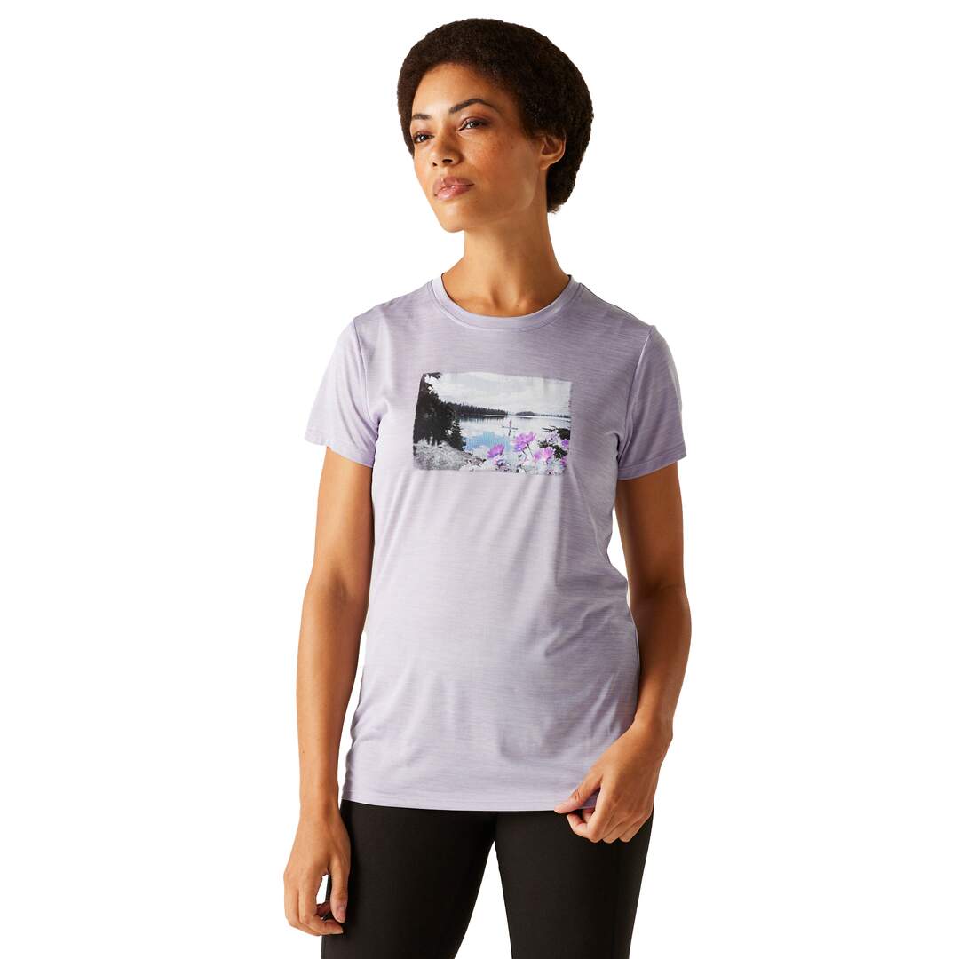 T-shirt fingal femme glycine chiné Regatta-3