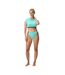 Womens/ladies Logo Crop Top Arctic Glass Speedo-1