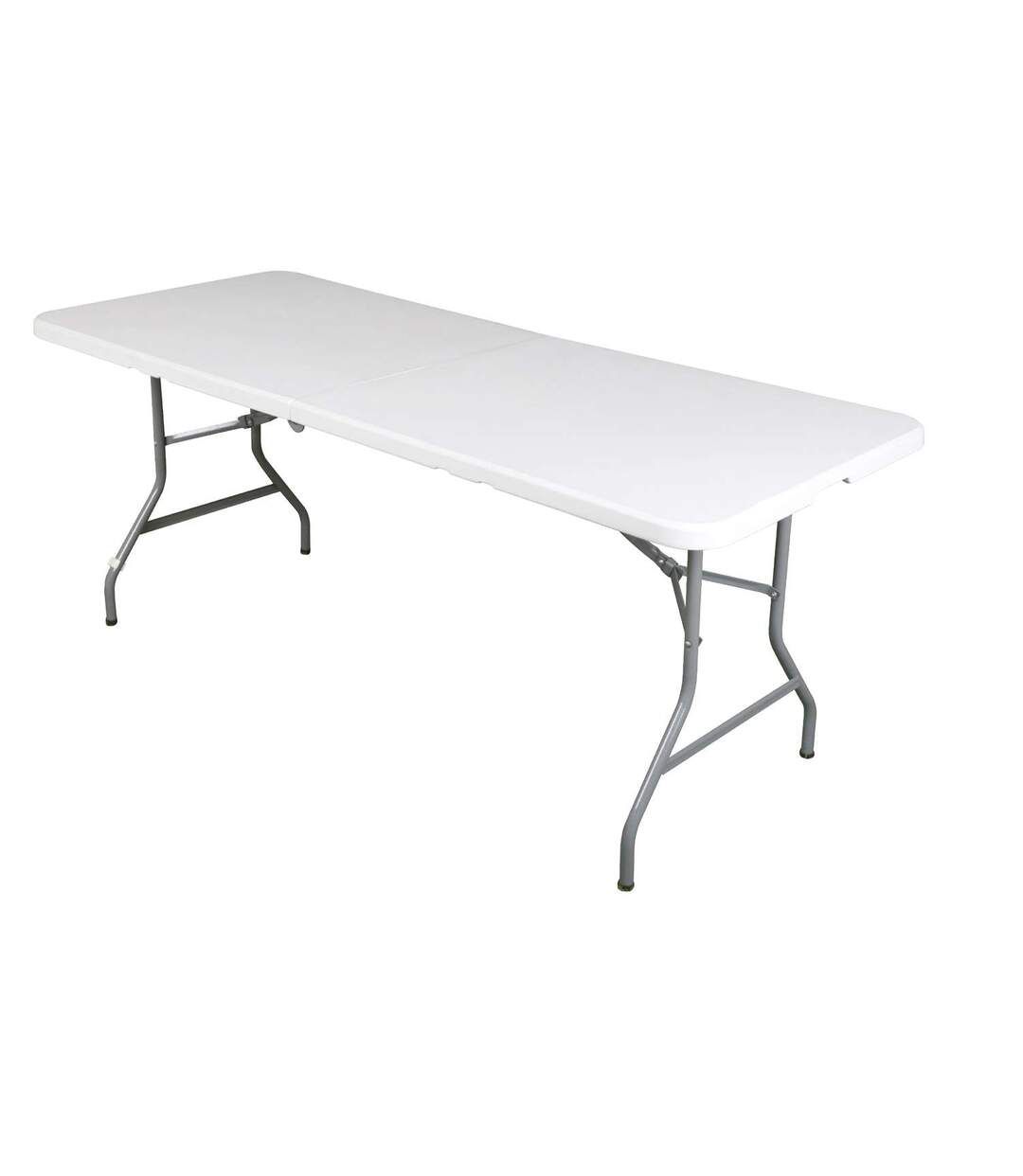 Table de réception pliante pour 8 personnes - Blanc-1