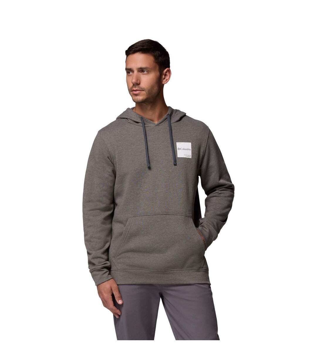 Sweat À Capuche Trek Homme Anthracite Columbia-1