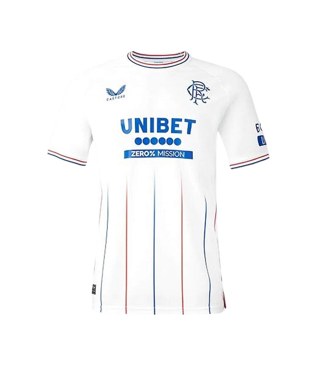 Womens/ladies Rangers Fc Short-sleeved Football Shirt Brilliant White Castore-1