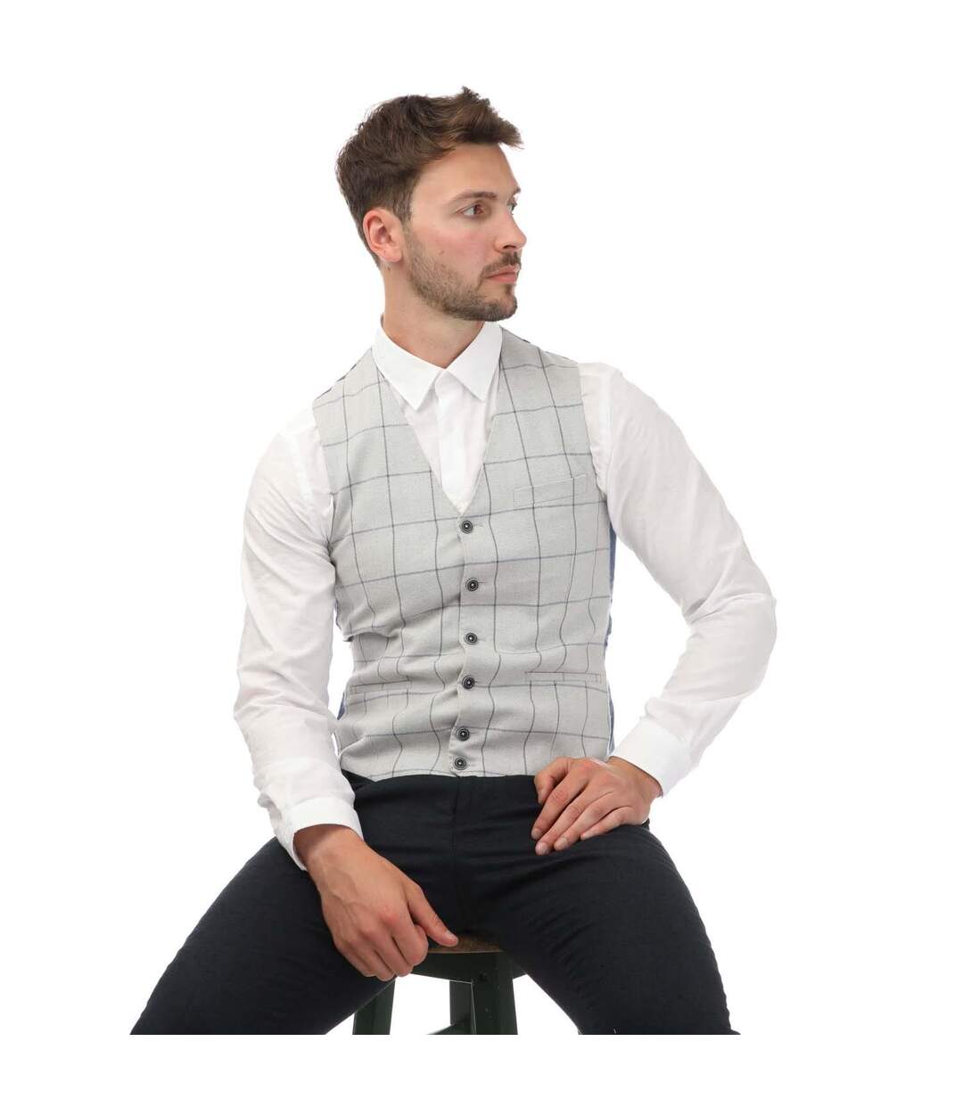 Gilet homme gris Guide London-3